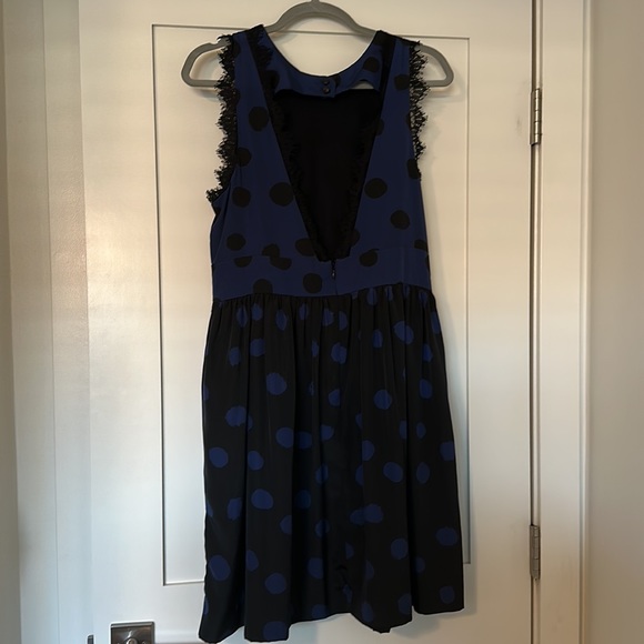 Navy and Black cocktail dress - anthropology